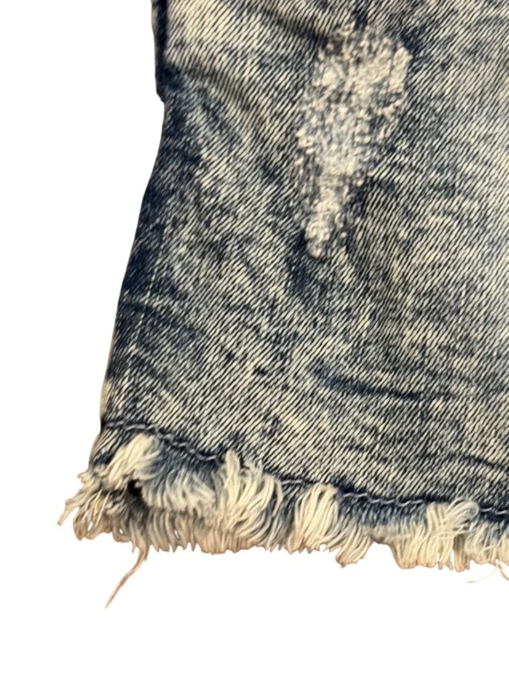 7 For All Mankind Baby Denim Overall Skirt 12M Acid Wash Distressed